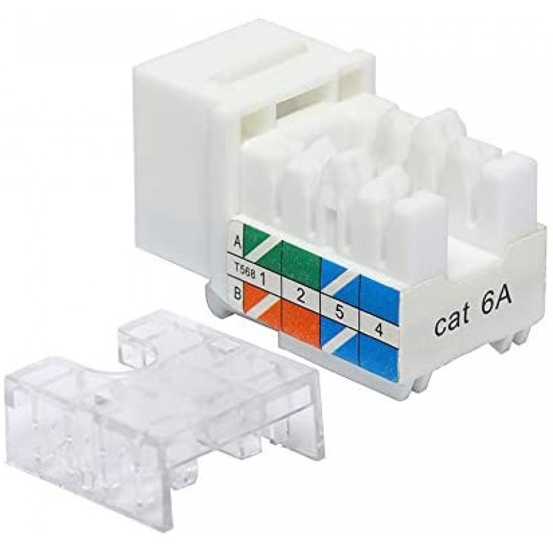 Soporte Para Conector Keystone RJ45 90/180 Grados | Base Para Punch Down | Herramienta Red Doméstica Y Profesional