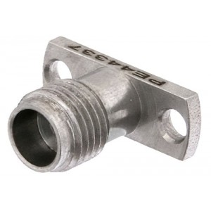 1.85mm Female Field Replaceable Connector 2 Hole Flange Mount .009 inch Pin 481 inch Hole Spacing