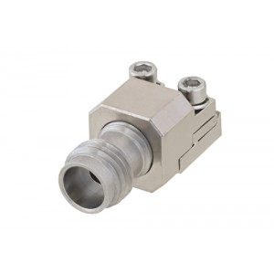 2.4mm Female Connector Clamp/Solder (Captive Contact) Attachment End Launch PCB, Removable End Launch, 0.35 Width