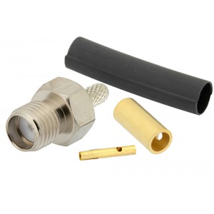 SMA Female Connector Solder Attachment For ET-RG316, ET-RG174, ET-RG188