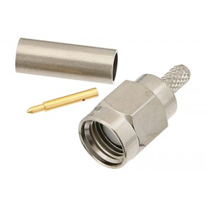 SMA Male Connector Crimp/Solder Attachment for ET38398, ET38399