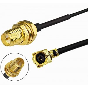 2PCS U.FL Mini PCI to RP-SMA Pigtail Antenna WiFi Cable 6‘’