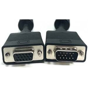 , Inc. 100 feet X/S/VGA Coaxial HD15 Male To Female Extension Cable Double Shield with Ferrites (M05-1100DS )