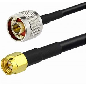 SMA Male to N Male,RP SMA Male to N Male Coax Cable with ET-RG58 Extension Cables (N Male to SMA Male, 50CM)