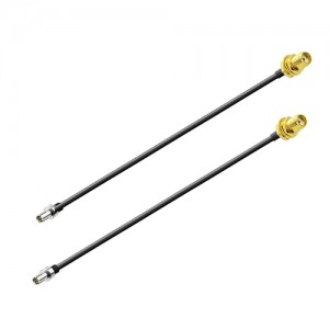 2PCS SMA Cable SMA Male Jack to TS9 Male Plug Straight 4G Antenna Router Extension Cable 15CM 6Inch ET-RG174