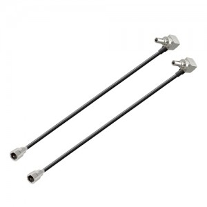 FME Male to CRC9 Male Right Angle 90 Degree RF Cable ET-RG174 15CM/6IN for 2G 3G 4G LTE Antennes Routers UMTS Mobile Broadband WLAN Wireless (2pcs)