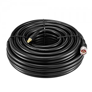 RF KMR400 SMA to N Cable 75ft, N-Male to SMA-Male Connector Low Loss Extension Cable 50 Ohm SMA Cable