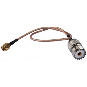 Handheld Antenna Cable SMA Male to UHF SO-239 Female Connectors