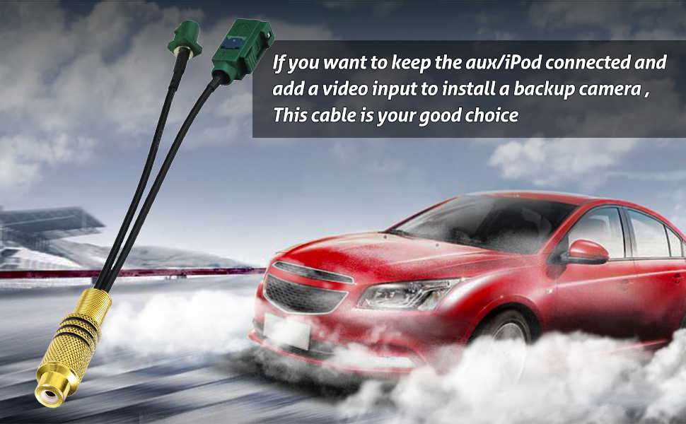 SUPERBAT Fakra to RCA Splitter Cable